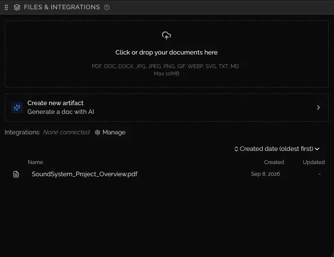 Uploading Documents